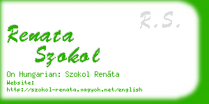 renata szokol business card